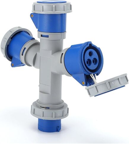 Three-Way Y-Type Industrial Socket LX-10132-16A LX-10232-32A Waterproof Exposed in Kuwait
