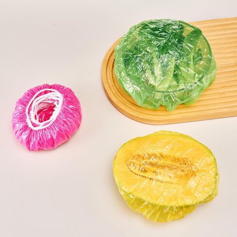 60PCS Mix Color Reusable Elastic Bowl Storage Covers,3 Sizes and Colorful Plastic Wrap Dish Plate Covers(Random colour) in Kuwait