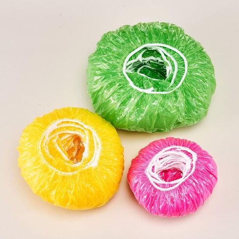 60PCS Mix Color Reusable Elastic Bowl Storage Covers,3 Sizes and Colorful Plastic Wrap Dish Plate Covers(Random colour) in Kuwait