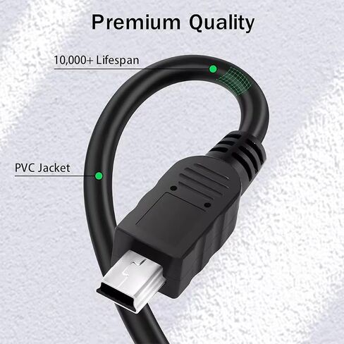 سلك كابل USB ممتاز بطول 10 أقدام باللون الأزرق لـ Snowball iCE وYeti USB Mic - سلك بديل (انظر تفاصيل التوافق أدناه) in Kuwait