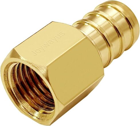 تركيب أنابيب نحاس PEX من Joywayus، محول تركيب أنابيب أنثى 1/2 بوصة PEX x 1/4 بوصة NPT (عبوة من 5) in Kuwait
