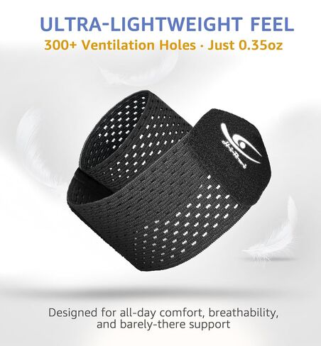 HiRui Wrist Compression Wraps 2-Pack, Wrist Brace Wrist Support for Sports, Mouse Hand, Mother's Hand, Carpal Tunnel Arthritis, Tendonitis - Premium Elastic & Breathable Mesh Fabric, One Size (Black) in Kuwait