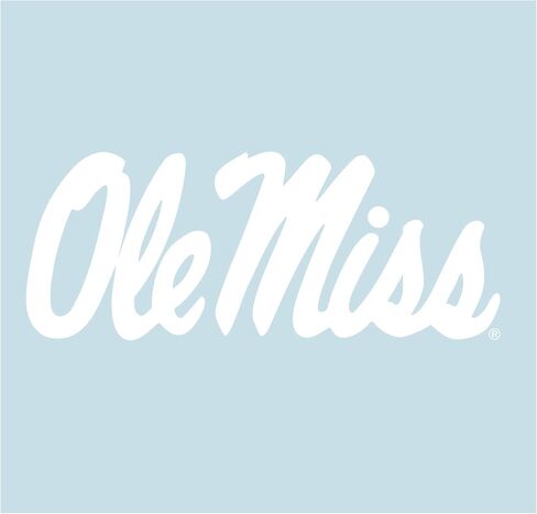 ملصق Craftique Mississippi (ملصق OLE MISS باللون الأبيض (3 بوصة، 4 بوصة، 6 بوصة، 12 بوصة، 18 بوصة)، 6 بوصة) in Kuwait