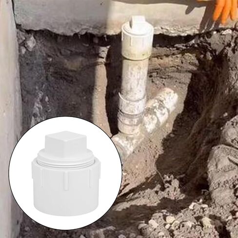 2 حزمة 3 "PVC DWV أنثى محول مع التوصيل الأنابيب المناسب SCH40 3" PVC DWV فلوش أنثى المجاري تنظيف غطاء غطاء للأنابيب، نظام أنابيب الصرف الصحي، RV in Kuwait