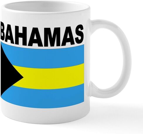 CafePress Bahamas Flag Mug 11 oz (325 ml) Ceramic Coffee Mug in Kuwait