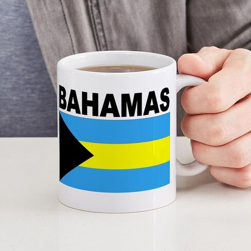 CafePress Bahamas Flag Mug 11 oz (325 ml) Ceramic Coffee Mug in Kuwait