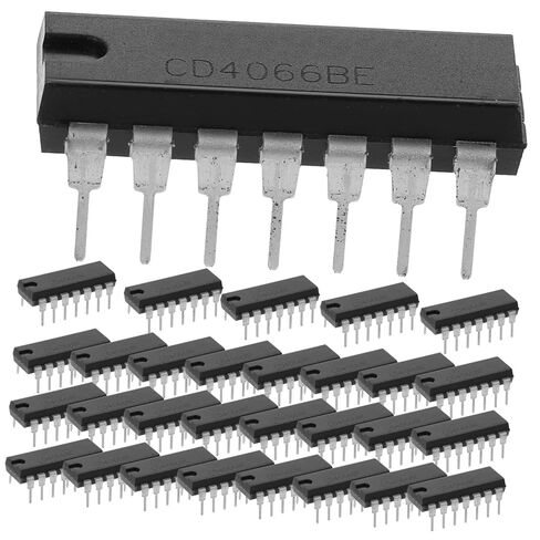 GANAZONO CD4066 رباعية التبديل التناظرية الثنائية IC رقاقة 30 قطعة DIP14 بوابة المنطق استبدال مكونات صديقة للوحة الخبز لمشاريع DIY in Kuwait