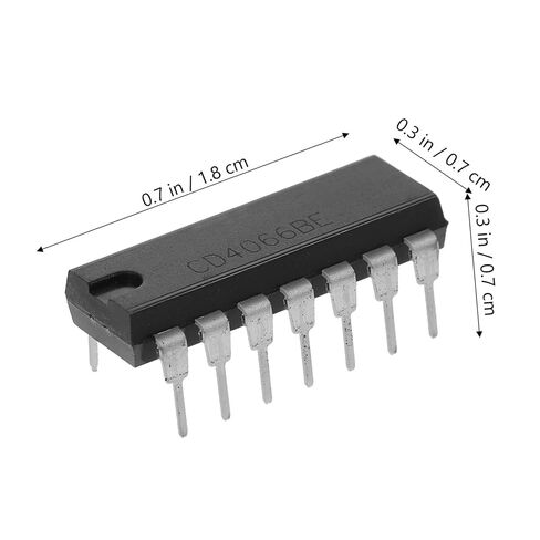 GANAZONO CD4066 رباعية التبديل التناظرية الثنائية IC رقاقة 30 قطعة DIP14 بوابة المنطق استبدال مكونات صديقة للوحة الخبز لمشاريع DIY in Kuwait