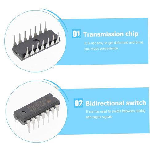 Mobestech 20pcs Logic Gate Quad Bilateral Analog Interface Chip Low Resistance Stable Performance for Digital Switching for Circuit Design and Repair in Kuwait