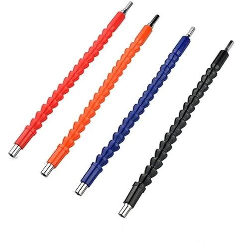 Drill Bit Extension, Drill Bit Extension Screwdriver Adapter 1/4" 300mm Multicolor(Black) in Kuwait
