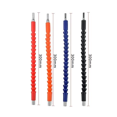 Drill Bit Extension, Drill Bit Extension Screwdriver Adapter 1/4" 300mm Multicolor(Black) in Kuwait