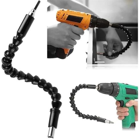 Drill Bit Extension, Drill Bit Extension Screwdriver Adapter 1/4" 300mm Multicolor(Black) in Kuwait