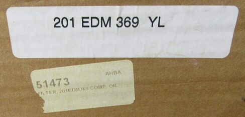 201EDM369 Oil Filter Element - Designed for use with Gardner Denver Air Compressors in Kuwait
