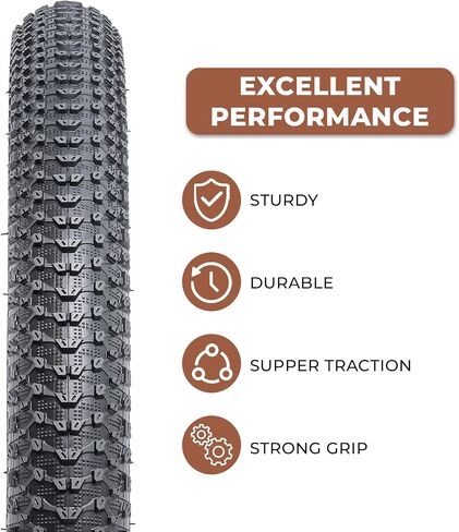 قطعتان، إطارات دراجة 27.5 × 1.95، متينة قابلة للطي 27.5 بوصة 53-584 27.5x1.95 إطارات دراجات جبلية، إطارات دراجة بديلة للدراجات الجبلية MTB على الطرق الوعرة، الفاصلة in Kuwait