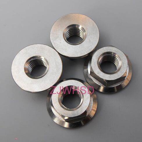 4 قطع M7 x 1 من التيتانيوم Ti Hex Flange Nut/Pro Aerospace Grade للدراجة النارية والسيارة والقارب in Kuwait