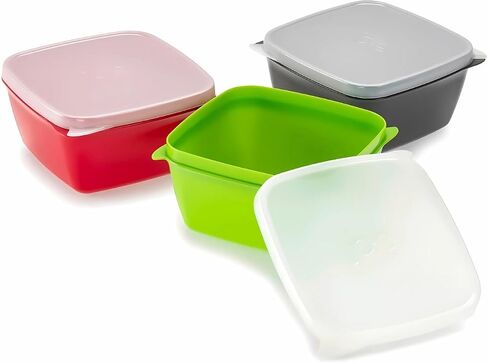 مجموعة حاويات Joie Meal Seal مكونة من 3 قطع - محكمة الغلق ومحمولة لإعداد وتخزين الوجبات أثناء التنقل، سعة 4 أكواب in Kuwait