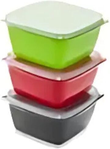 مجموعة حاويات Joie Meal Seal مكونة من 3 قطع - محكمة الغلق ومحمولة لإعداد وتخزين الوجبات أثناء التنقل، سعة 4 أكواب in Kuwait