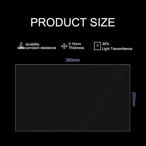 6 قطع فيلم إطلاق FEP لـ Anycubic Photon Mono M7 Max/M3 Max/M3 Premium/ELEGOO Juipter 6K/Juipter SE/Phrozen Sonic Mighty 8K/Peopoly Phenom/Flashforge Foto 12.8"-13.6" طابعة ثلاثية الأبعاد 380 × 260 مم in Kuwait