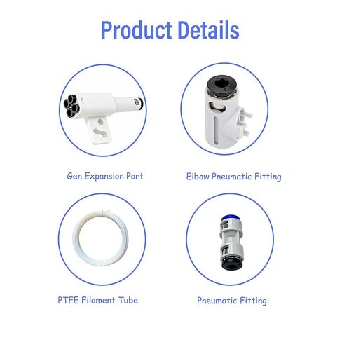توسيع متعدد AMS لجميع طابعات Bambu Lab ثلاثية الأبعاد المتوافقة مع سلسلة P1/P1S/X1/X1C/P2/H2/A1 ومحول AMS/AMS 2 Pro/AMS HT 4 في 1 PTFE | توسيع AMS المتعدد in Kuwait