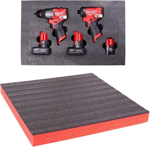 ECONO FOAM ™ أسود/أحمر 24 بوصة × 24 بوصة × 57 مم (2-1/4 بوصة) إسفنج متعدد الطبقات لمشاريع كايزن in Kuwait
