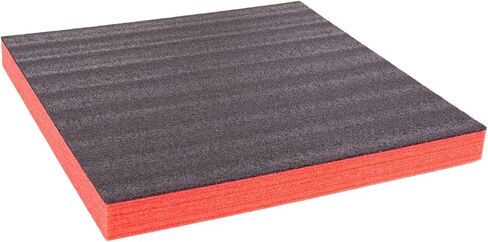 ECONO FOAM ™ أسود/أحمر 24 بوصة × 24 بوصة × 57 مم (2-1/4 بوصة) إسفنج متعدد الطبقات لمشاريع كايزن in Kuwait