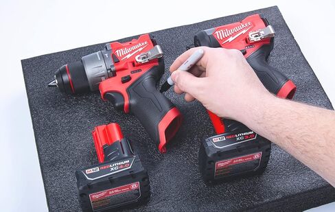 ECONO FOAM ™ أسود/أحمر 24 بوصة × 24 بوصة × 57 مم (2-1/4 بوصة) إسفنج متعدد الطبقات لمشاريع كايزن in Kuwait