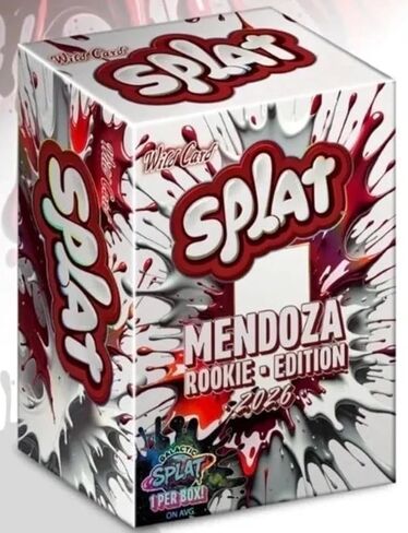 صندوق بطاقات التداول 2026 Wild Card Splat Mendoza Rookie Edition (1 Galactic Splat لكل صندوق) in Kuwait