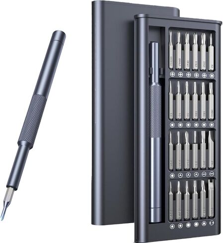 Card Holder 25-IN-1 Precision Small Screwdriver Set, Professional Mini Bit Tool Set for Glasses, Watch, Ring Doorbell, Electronic，Computer，high-strength steel Screw Driver，Magnetic，Gift for Mens in Saudi Arabia