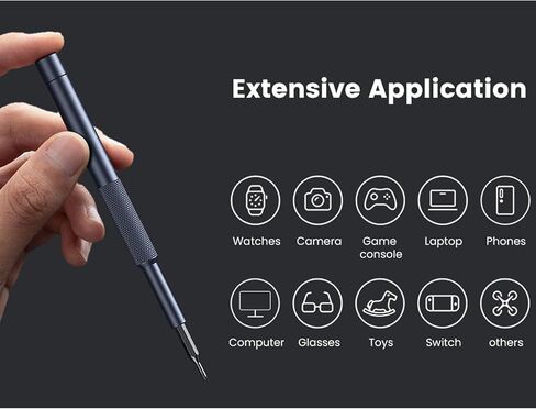 Card Holder 25-IN-1 Precision Small Screwdriver Set, Professional Mini Bit Tool Set for Glasses, Watch, Ring Doorbell, Electronic，Computer，high-strength steel Screw Driver，Magnetic，Gift for Mens in Saudi Arabia