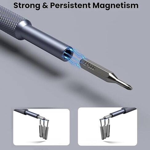 Card Holder 25-IN-1 Precision Small Screwdriver Set, Professional Mini Bit Tool Set for Glasses, Watch, Ring Doorbell, Electronic，Computer，high-strength steel Screw Driver，Magnetic，Gift for Mens in Saudi Arabia