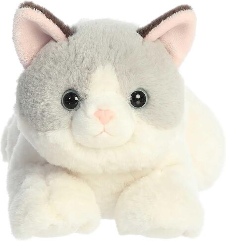 حيوان محشو من Aurora® Adorable Flopsie™ Nico Ragdoll - يستخدم لخلق مغامرات لعب خيالية - مثالي لأعياد الميلاد والأطفال والكبار، لجميع الأعمار - أبيض 13.5 بوصة in Kuwait