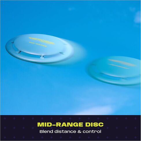 مجموعة Aerobie Disc Golf Starter Set 3 عبوات من الأقراص الطائرة للأعمار من 5 سنوات فما فوق | يحسن التنسيق بين اليد والعين ويحسن وقت رد الفعل أثناء اللعب؛ أنشطة وألعاب الترابط العائلي للأعمار من 5 سنوات فما فوق in Kuwait