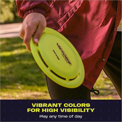 مجموعة Aerobie Disc Golf Starter Set 3 عبوات من الأقراص الطائرة للأعمار من 5 سنوات فما فوق | يحسن التنسيق بين اليد والعين ويحسن وقت رد الفعل أثناء اللعب؛ أنشطة وألعاب الترابط العائلي للأعمار من 5 سنوات فما فوق in Kuwait
