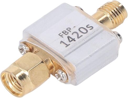 Saw Bandpass Filter 1420MHz High Performance 80MHz Bandwidth Low Insertion Loss Steep Cut Off Characteristic for Radio Astronomy SMA Interface Aluminum Alloy Shielding Shell in Kuwait