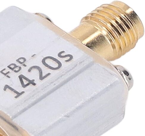 Saw Bandpass Filter 1420MHz High Performance 80MHz Bandwidth Low Insertion Loss Steep Cut Off Characteristic for Radio Astronomy SMA Interface Aluminum Alloy Shielding Shell in Kuwait