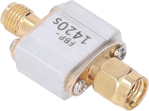 Saw Bandpass Filter 1420MHz High Performance 80MHz Bandwidth Low Insertion Loss Steep Cut Off Characteristic for Radio Astronomy SMA Interface Aluminum Alloy Shielding Shell in Kuwait