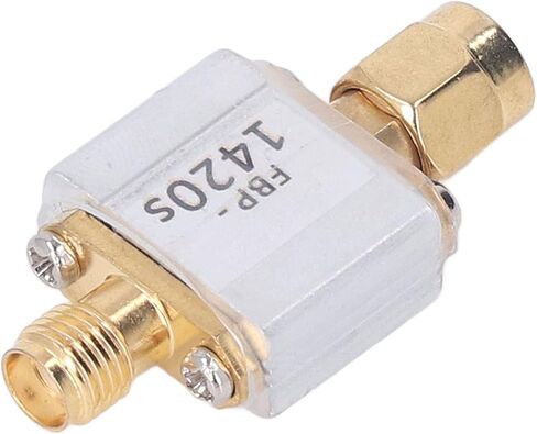 Saw Bandpass Filter 1420MHz High Performance 80MHz Bandwidth Low Insertion Loss Steep Cut Off Characteristic for Radio Astronomy SMA Interface Aluminum Alloy Shielding Shell in Kuwait