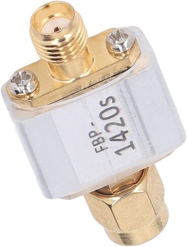 Saw Bandpass Filter 1420MHz High Performance 80MHz Bandwidth Low Insertion Loss Steep Cut Off Characteristic for Radio Astronomy SMA Interface Aluminum Alloy Shielding Shell in Kuwait