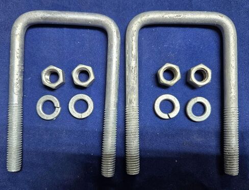 Boat Trailer Square Galvanized U-Bolt 3/8" x 2 1/4" x 4" 5G (lot of 2) in Kuwait