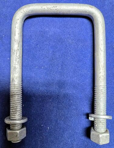 Boat Trailer Square Galvanized U-Bolt 3/8" x 2 1/4" x 4" 5G (lot of 2) in Kuwait
