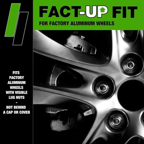 DPAccessories صواميل العروة الكروم | بديل متوافق لنيسان-إنفينيتي | 40224-JK00A، 40224-4HH0A | لعجلات المصنع/OEM فقط | مجموعة من 20 | DNI121251F-CH/020 in Kuwait