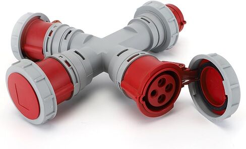 مقبس صناعي مثبت على السطح LX-10142-16A LX-10242-32A مقاوم للماء متعدد الوظائف للطيران ثلاثي الاتجاهات in Kuwait