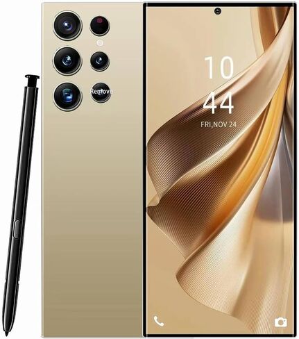 هواتف S24U غير مقفلة، شاشة 6.82 HD 8+256 جيجابايت، هاتف خلوي، قلم مدمج، هاتف ذكي يعمل بنظام Android 14 6800 مللي أمبير في الساعة، هاتف ذكي ثنائي الشريحة/فتح بصمة الإصبع/معرف الوجه 5G. (أزرق) in Kuwait