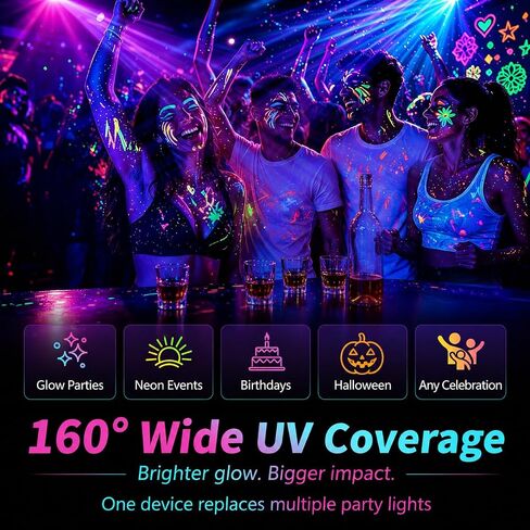 إضاءة حفلات دي جي 7 في 1 مع 129 تأثير إضاءة ديناميكي، ضوء غسيل RGB+UV، كرة ديسكو، ستروب ذهبي، صوت نشط، جهاز تحكم عن بعد وDMX512، إضاءة حفلات احترافية للمنزل، البار، النادي، المسرح in Kuwait