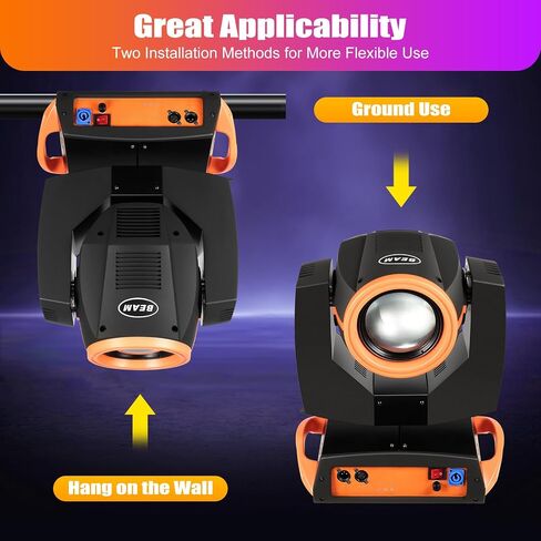 ضوء الرأس المتحرك، 17 مصباح شعاع Gobos RGBW، 14 لونًا LED رأس متحرك/ضوء DJ، DMX 512 16 قناة 230 وات، تحكم صوتي دوران متعدد الزوايا لحفلات ديسكو الزفاف في الكنيسة in Kuwait