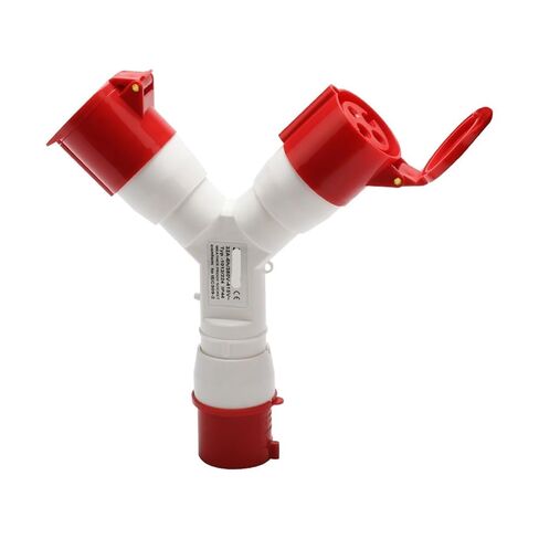 مقبس صناعي واحد إلى اثنين 4X32A طيران ثنائي الاتجاه ومقاوم للماء IP44 1024-2 in Kuwait
