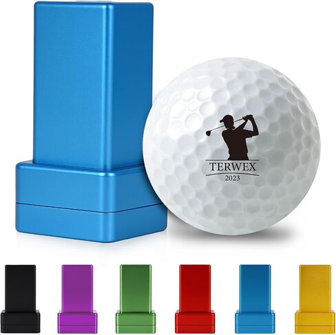 Terwex Golf Ball Stamp Personalized, Waterproof Custom Golf Ball Stamp Marker, Mark Your Own Fun Monogram Golf Balls Stamper, Ideal Retirement Golf Gift Accessories for Men Dad Husband Boyfriend in Kuwait