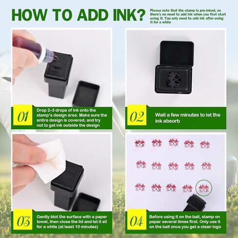 Terwex Golf Ball Stamp Personalized, Waterproof Custom Golf Ball Stamp Marker, Mark Your Own Fun Monogram Golf Balls Stamper, Ideal Retirement Golf Gift Accessories for Men Dad Husband Boyfriend in Kuwait