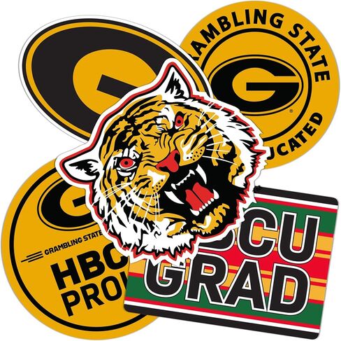 ملصق جامعة ولاية صبار الصحراء جرامبلنج ملصق النمور شارات الفينيل زجاجة مياه للكمبيوتر المحمول سجل قصاصات السيارة (T2-HBCU B) in Kuwait