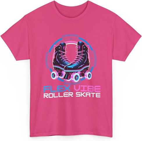 تي شيرت Flex Vibe Roller Skate - تي شيرت برسومات تزلج للكبار - قميص تزلج in Kuwait
